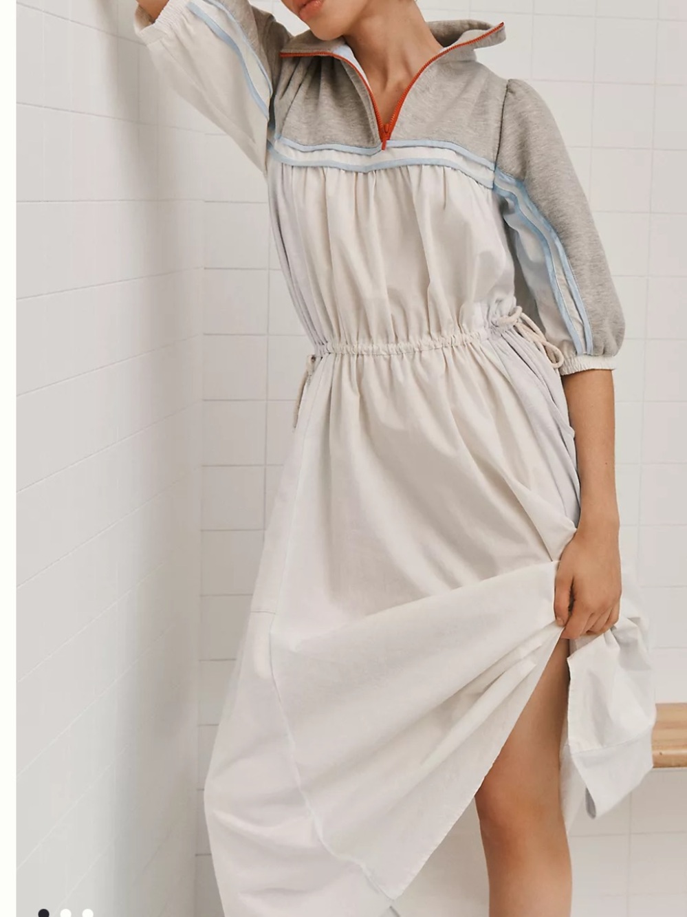 Daily Practice Amplitude
Drawstring Midi Dress